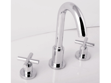 G3 - F7612A - 3 hole countertop washbasin tap with adjustable spout by Rubinetteria Giulini - view 2